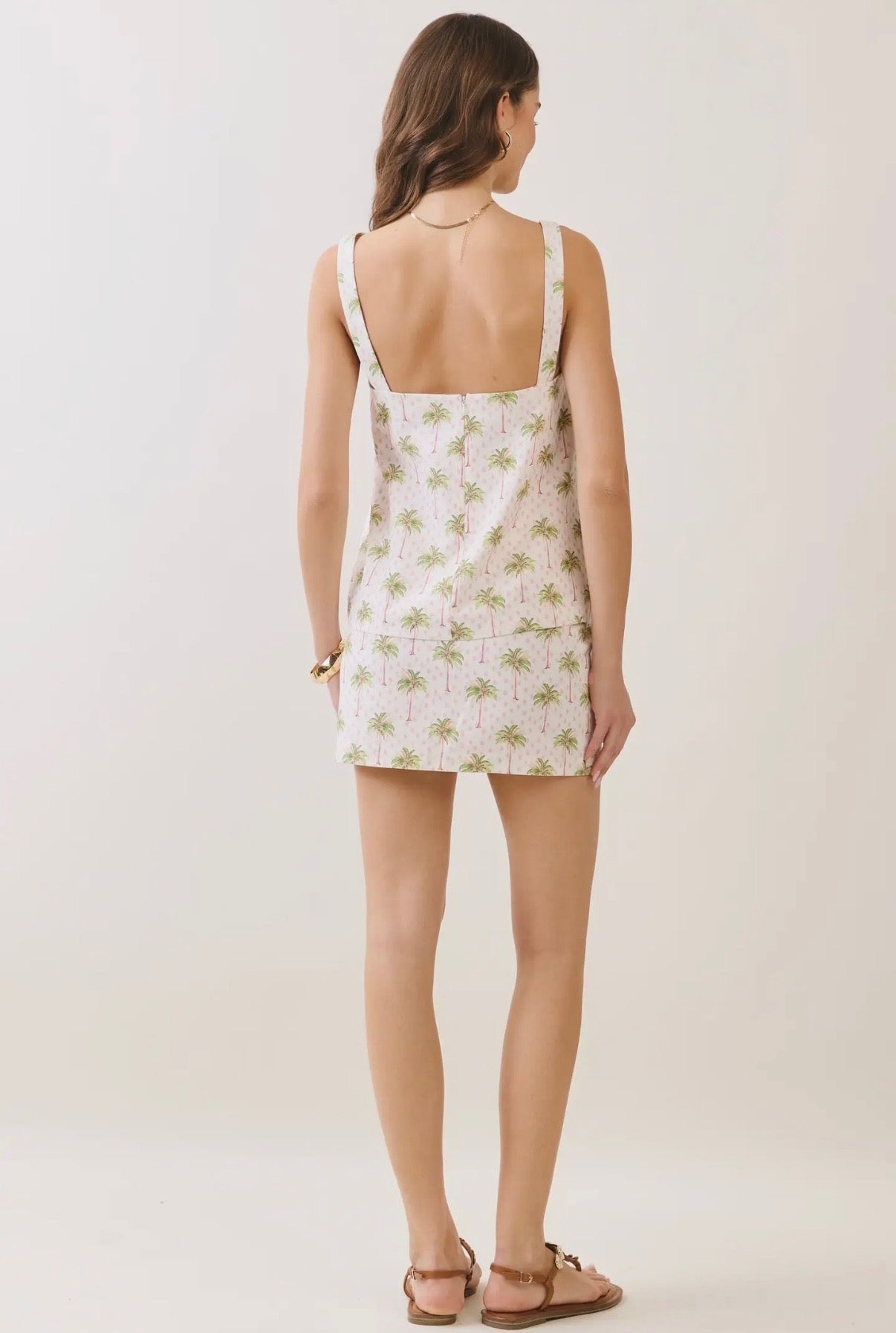 Palm Paradise Square Neck Top