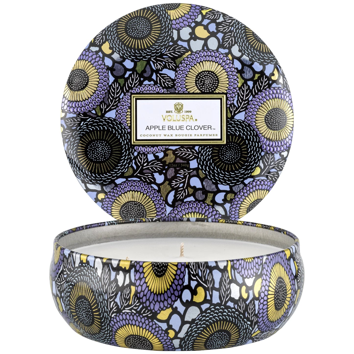 Apple Blue Clover 3-Wick Candle