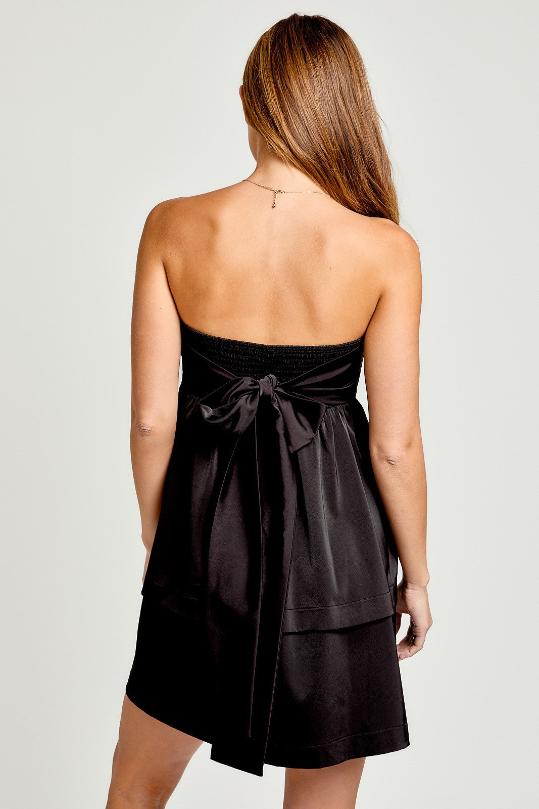 Black Babydoll Tube Dress