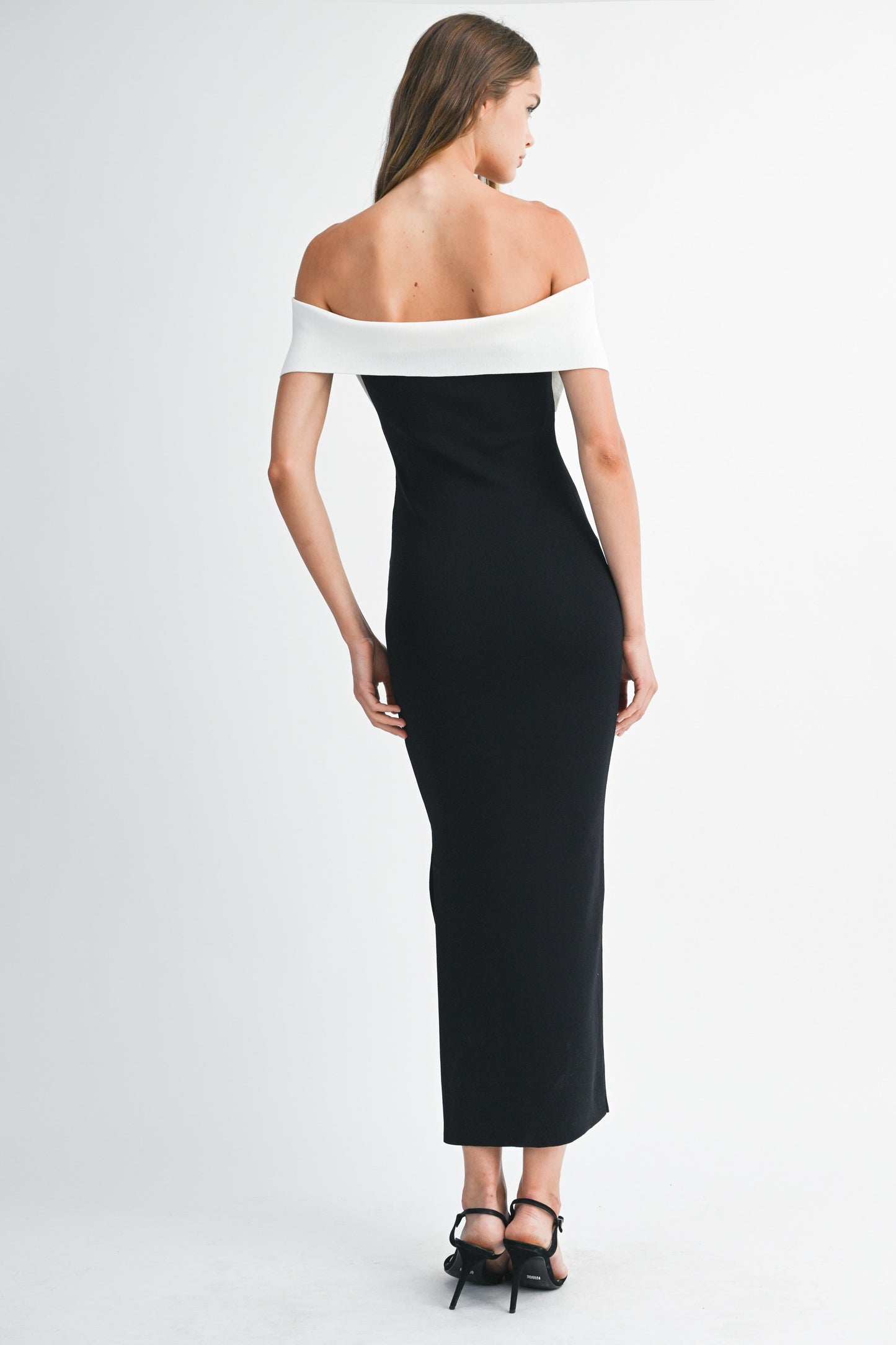 Black Bow Midi Dress