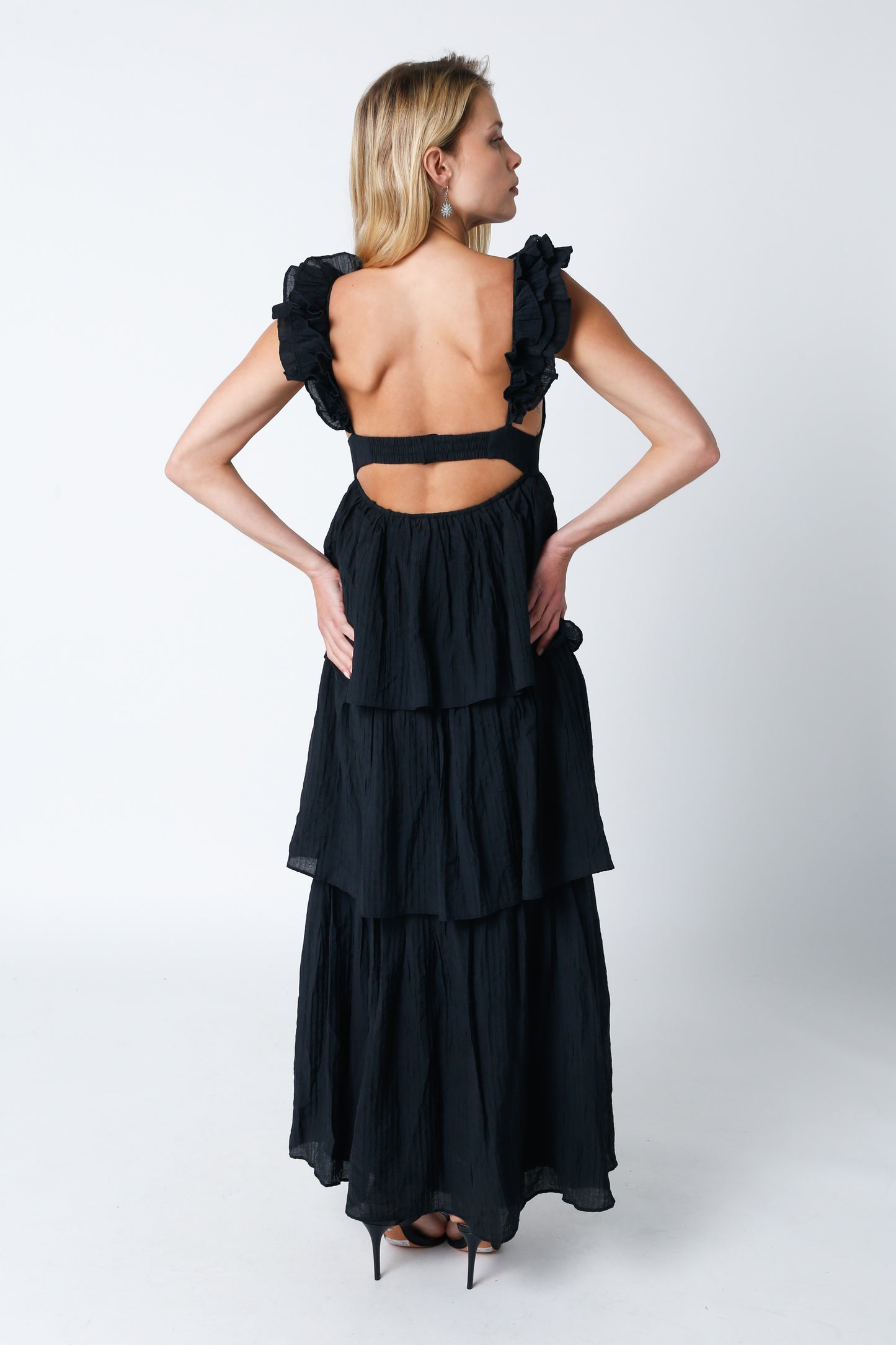 Caroline Ruffle Dress