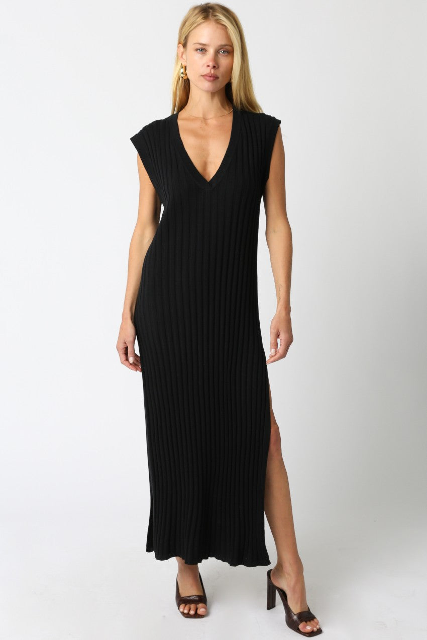 Black Joy Knit Dress