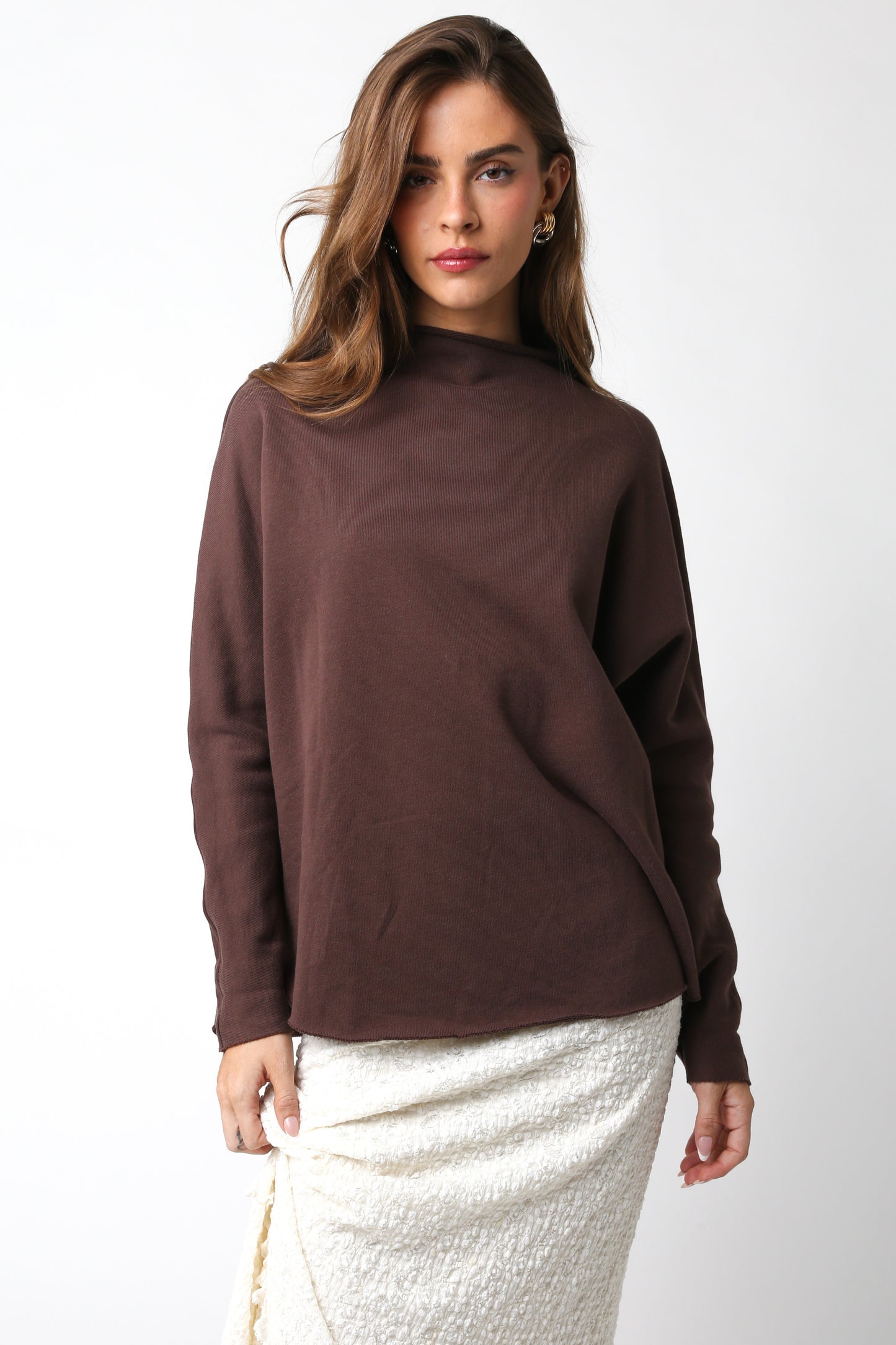 Brooklyn Oversized Sweater- Brown