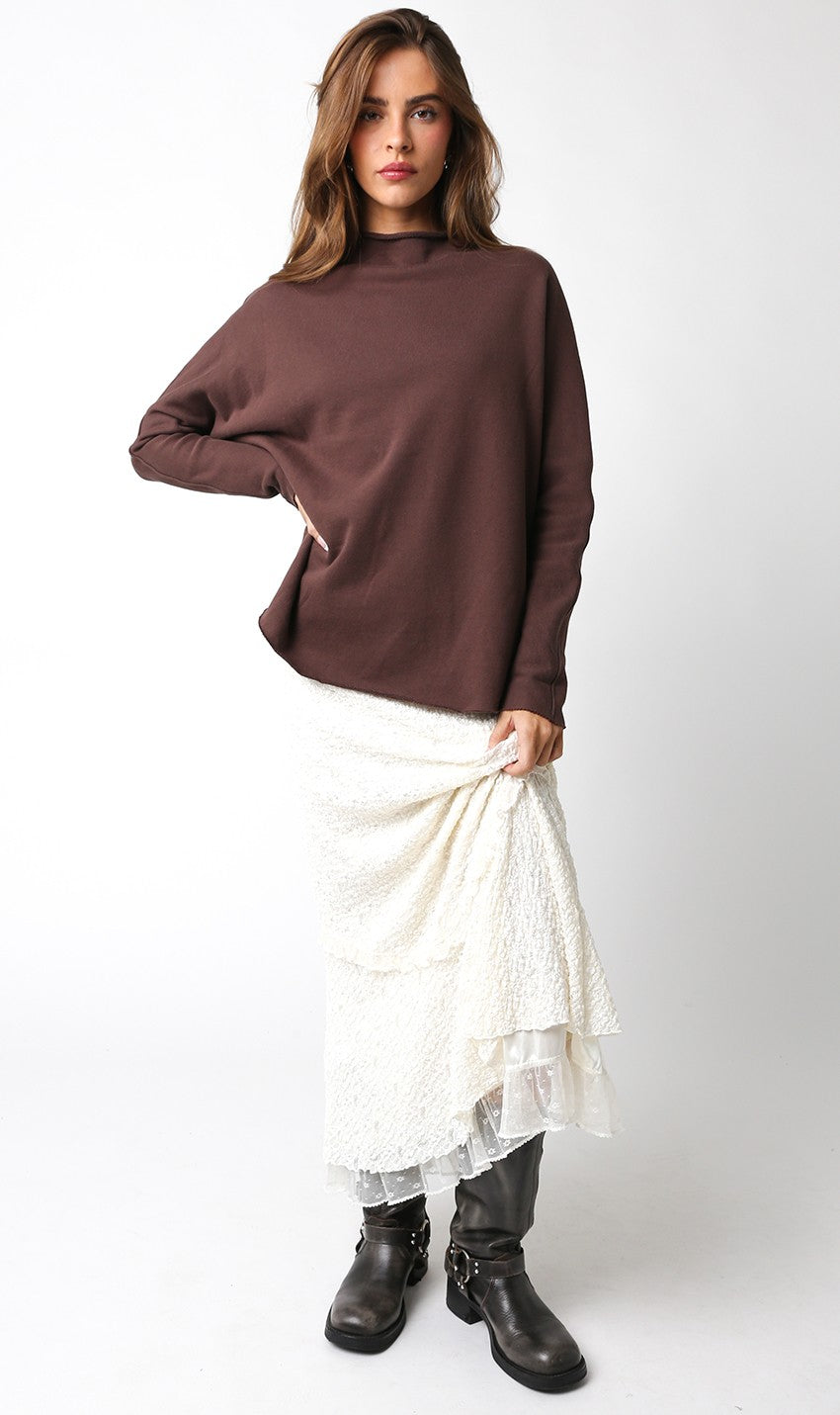Brooklyn Oversized Sweater- Brown