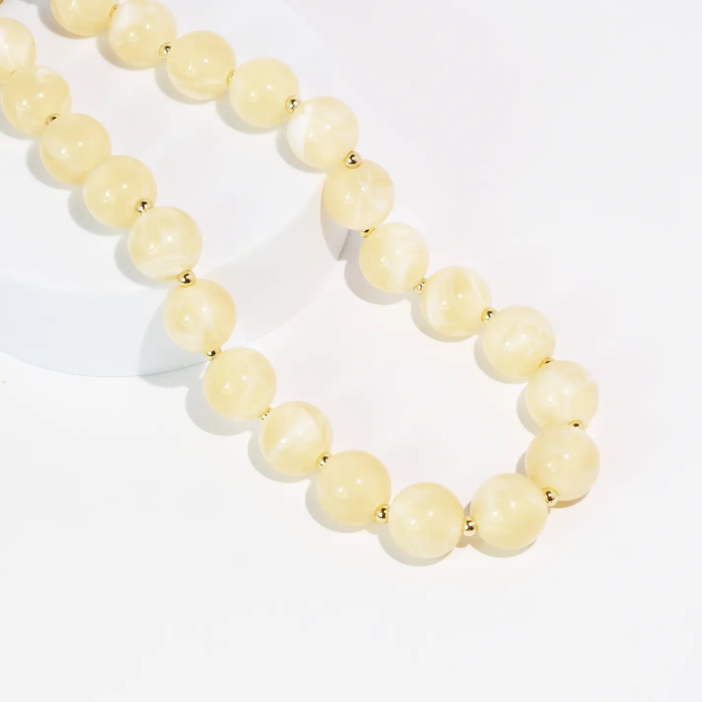 Buttercream Dream Beaded Necklace