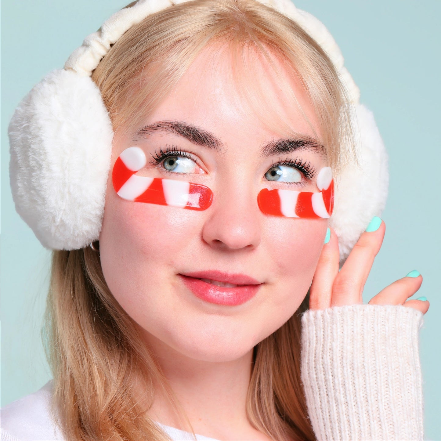 Candy Cane Eye Mask
