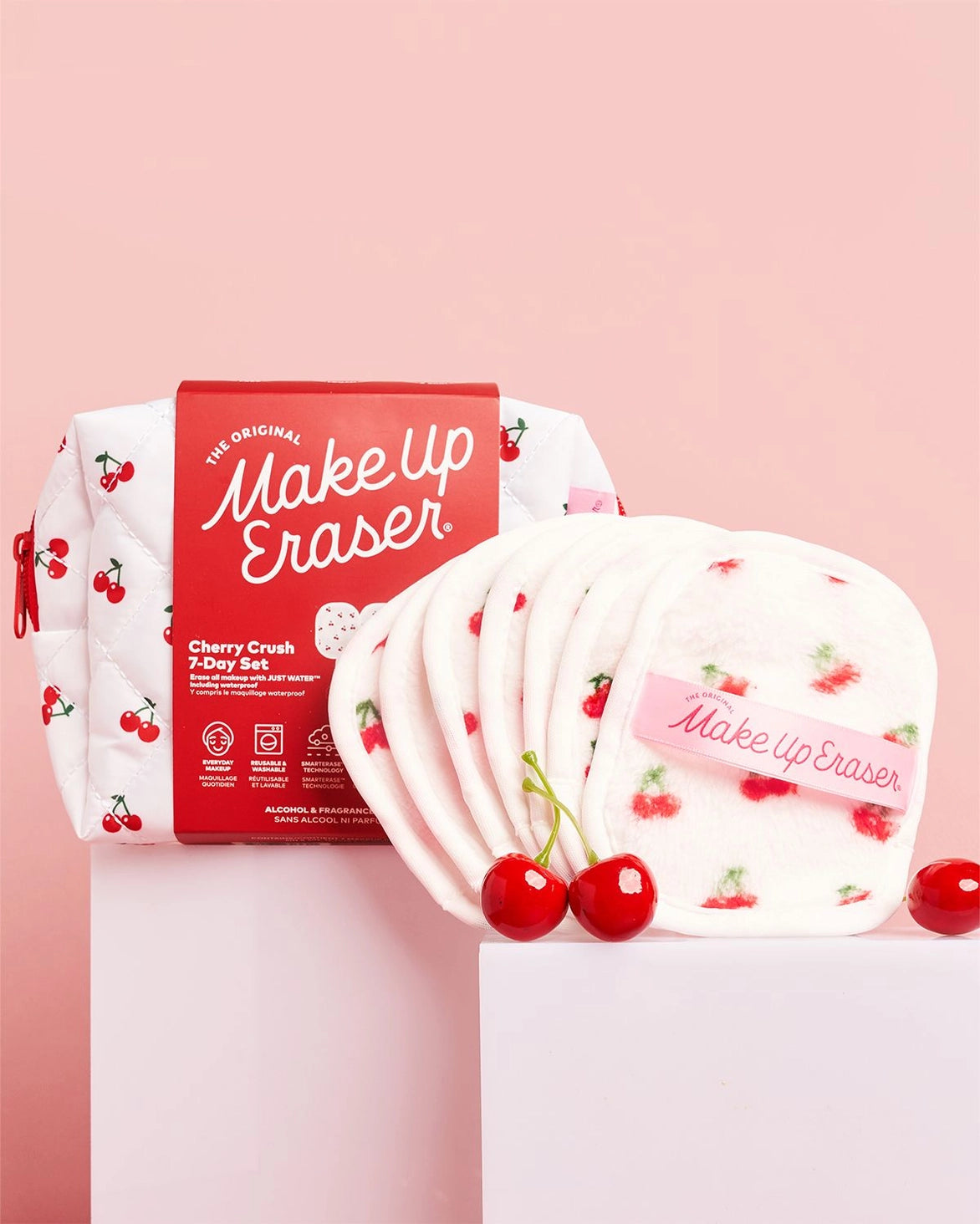 Cherry Crush 7-Day Makeup Eraser Set