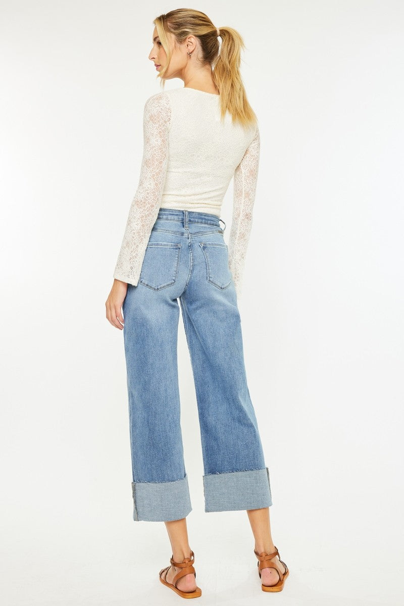 High Rise Cuff Jean