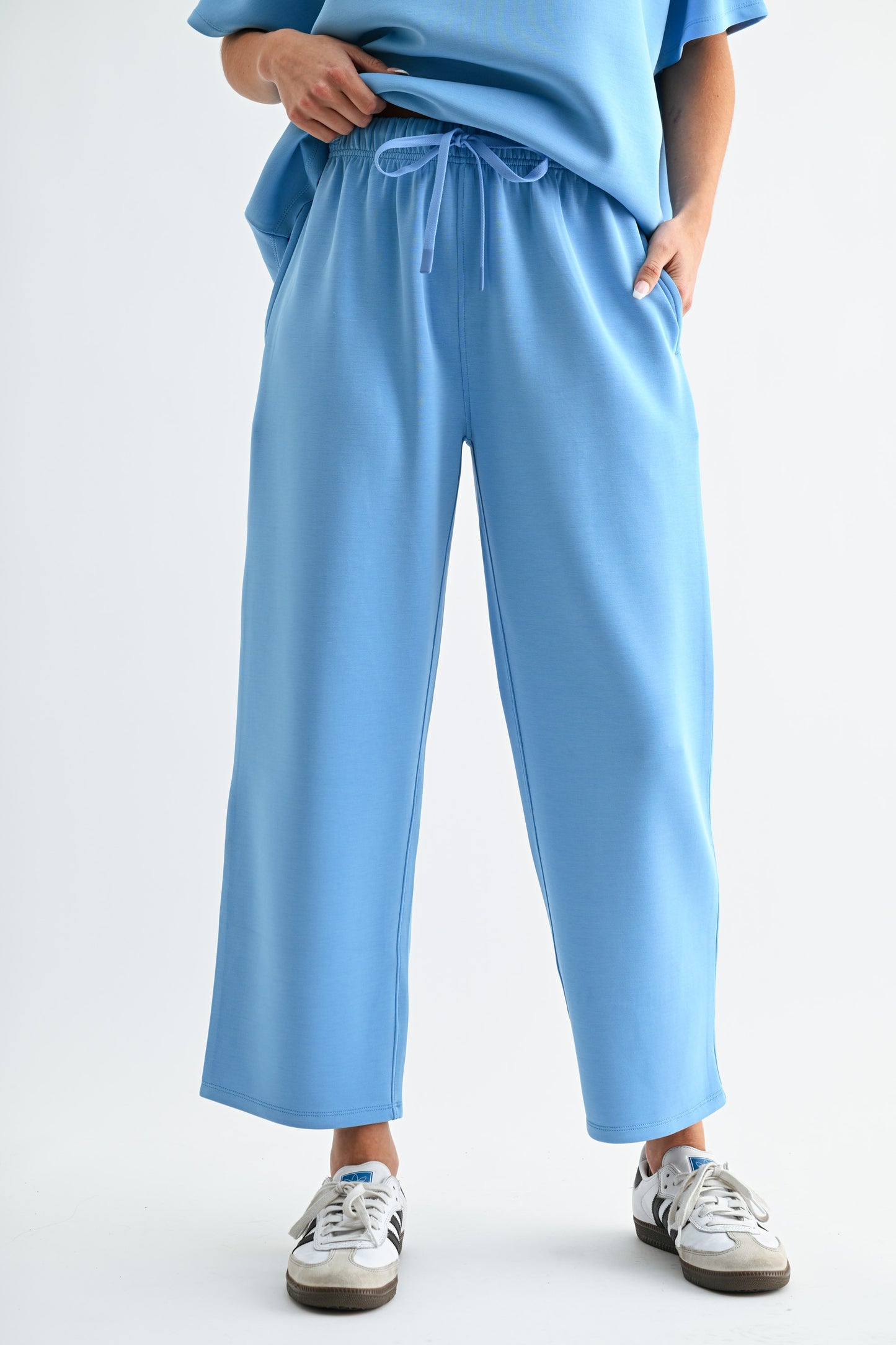 Sky Blue Oversized Casual Top