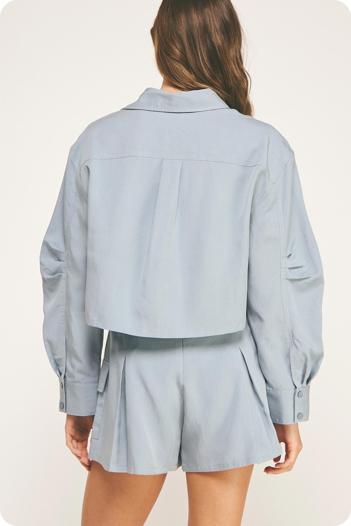 Dusty Blue Tencel Shirt
