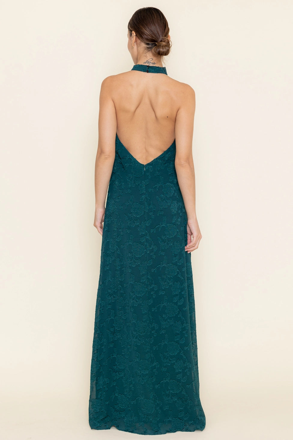 Hunter Green Mesh Dress