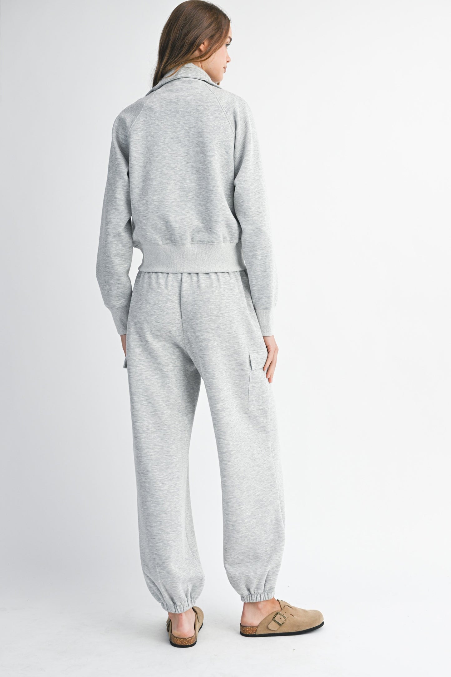 Gray Zip Sweatshirt