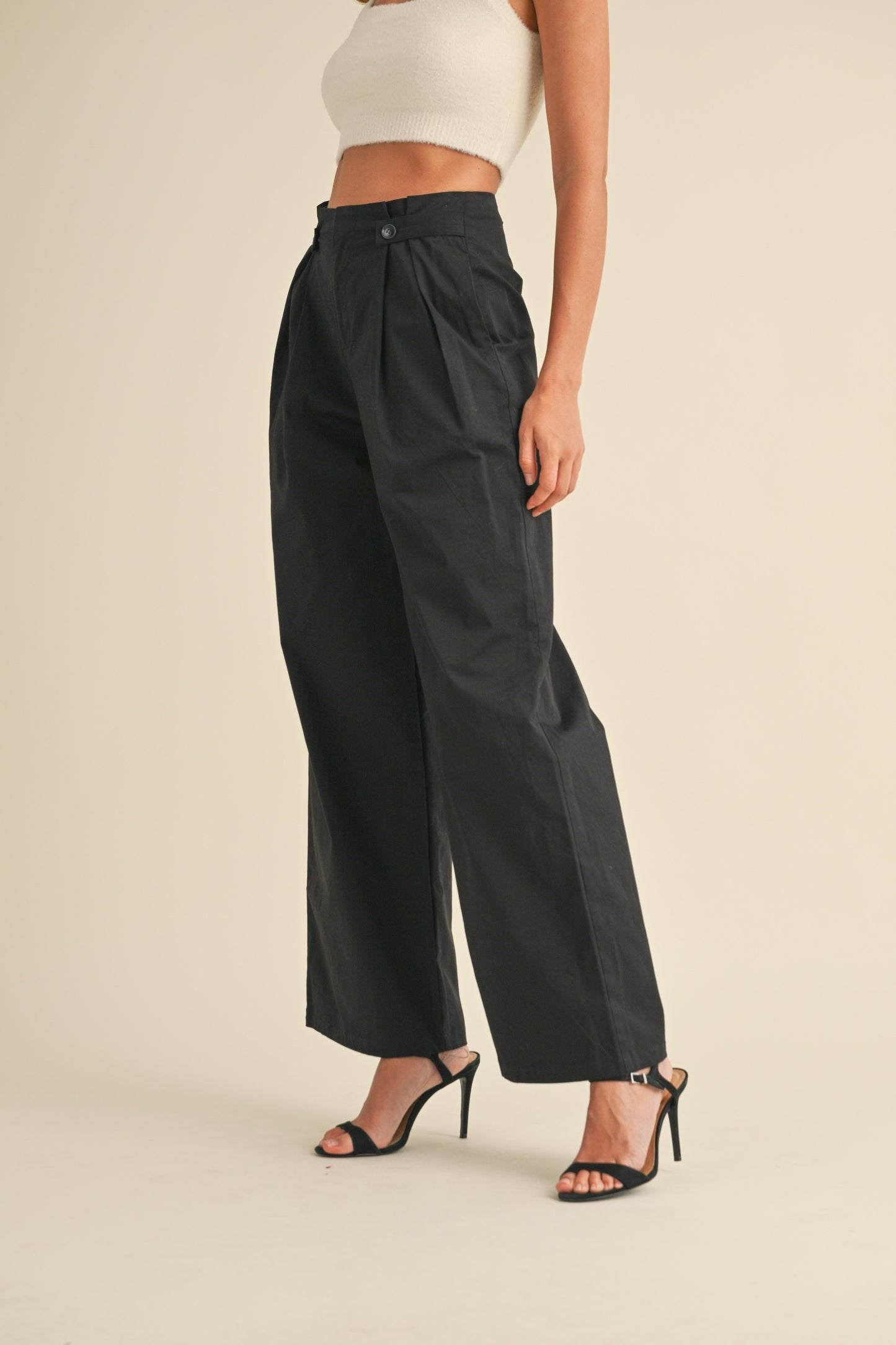 High Waisted Pleated Pants