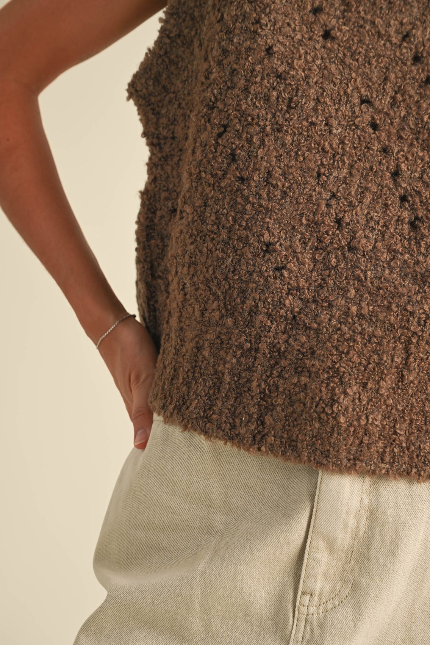Chestnut Knitted Vest