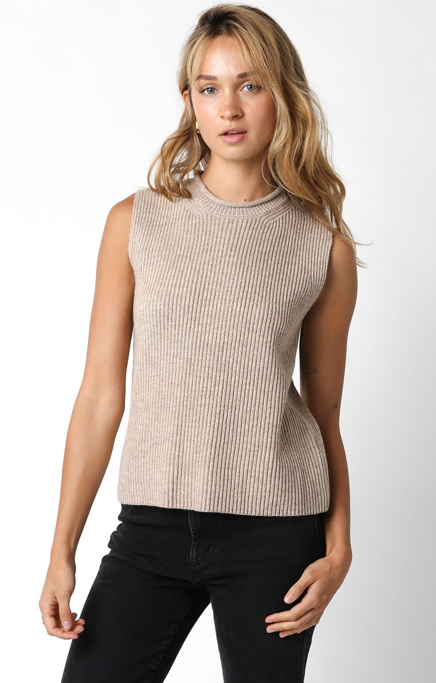 Taupe Sweater Vest
