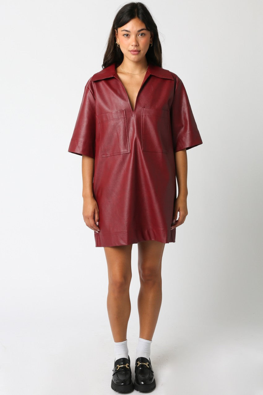 Burgundy Maci Dress