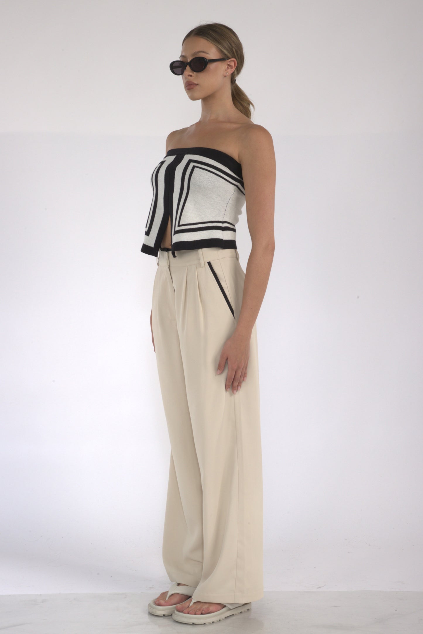 Meco Sweater Tube Top