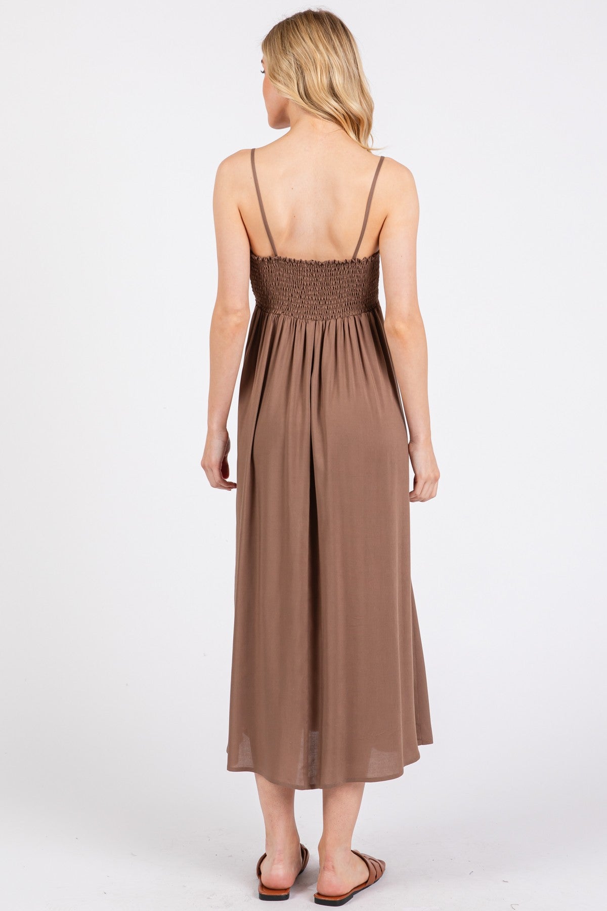 Mocha Twist Midi Dress