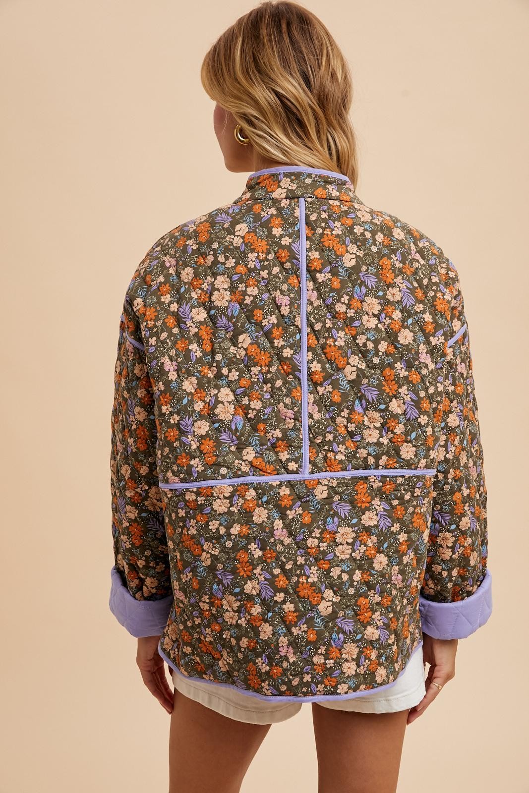 Floral Quilted Puffer Jacket
