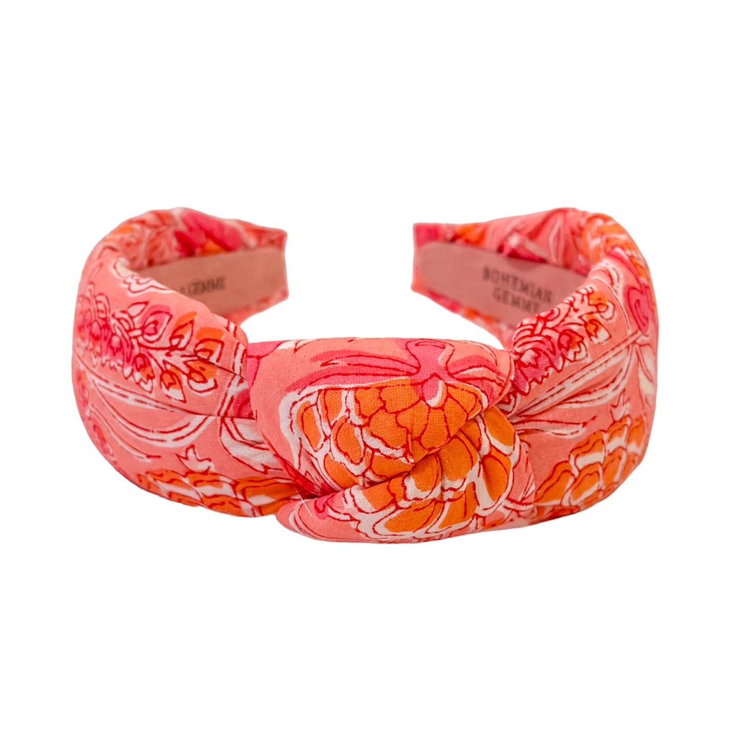 Pink/Orange Floral Headband