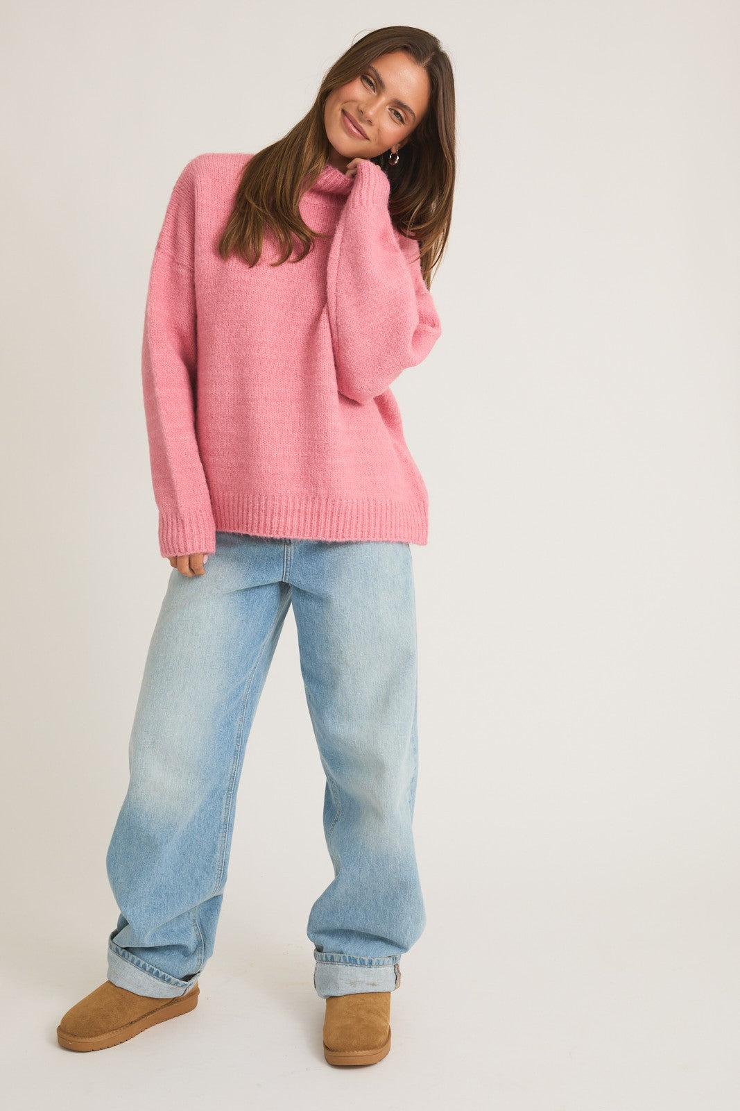 Rose High Neck Sweater