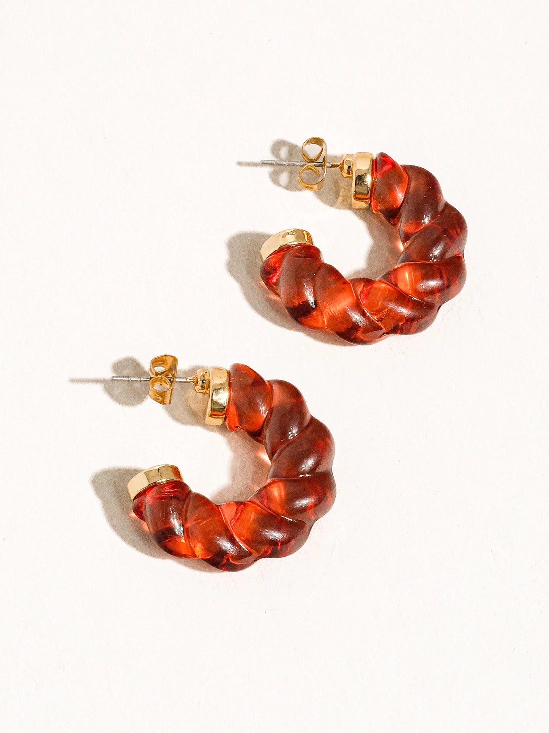 Ruby Braided Summer Hoops