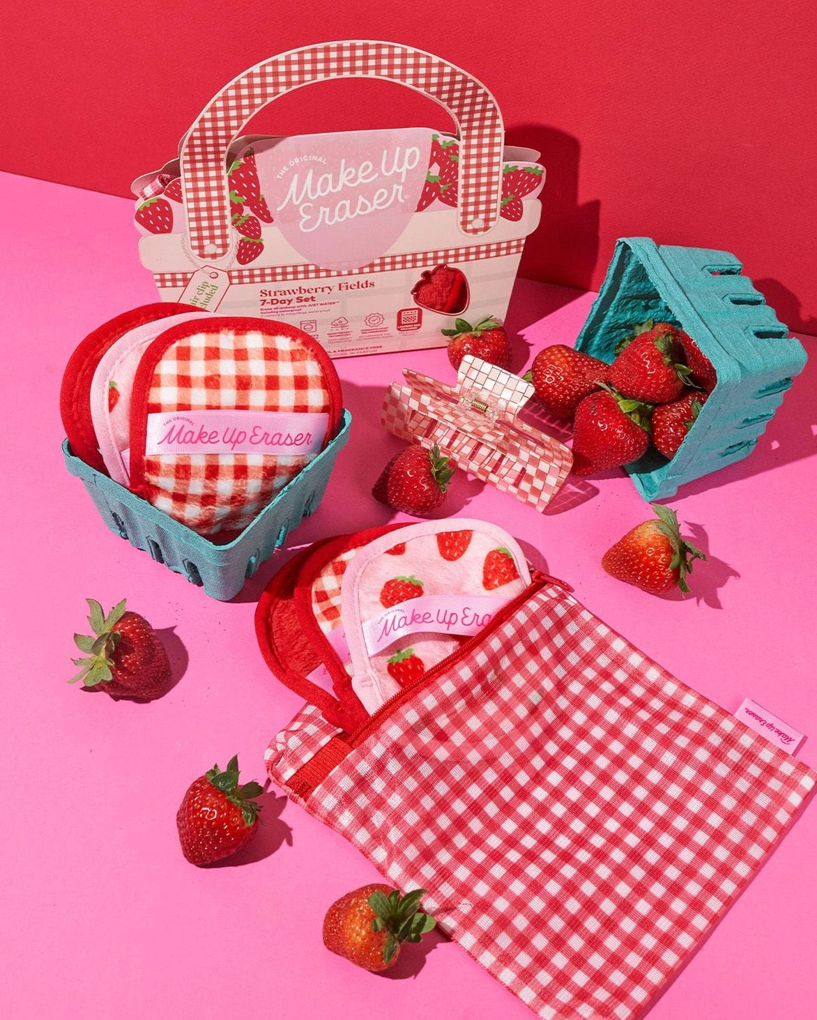 Strawberry Fields 7-Day Makeup Eraser Set