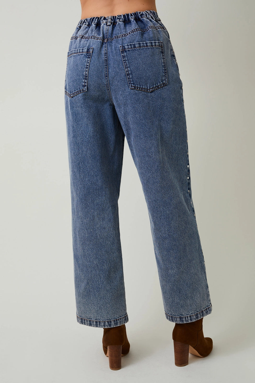 Denim Studded Jeans