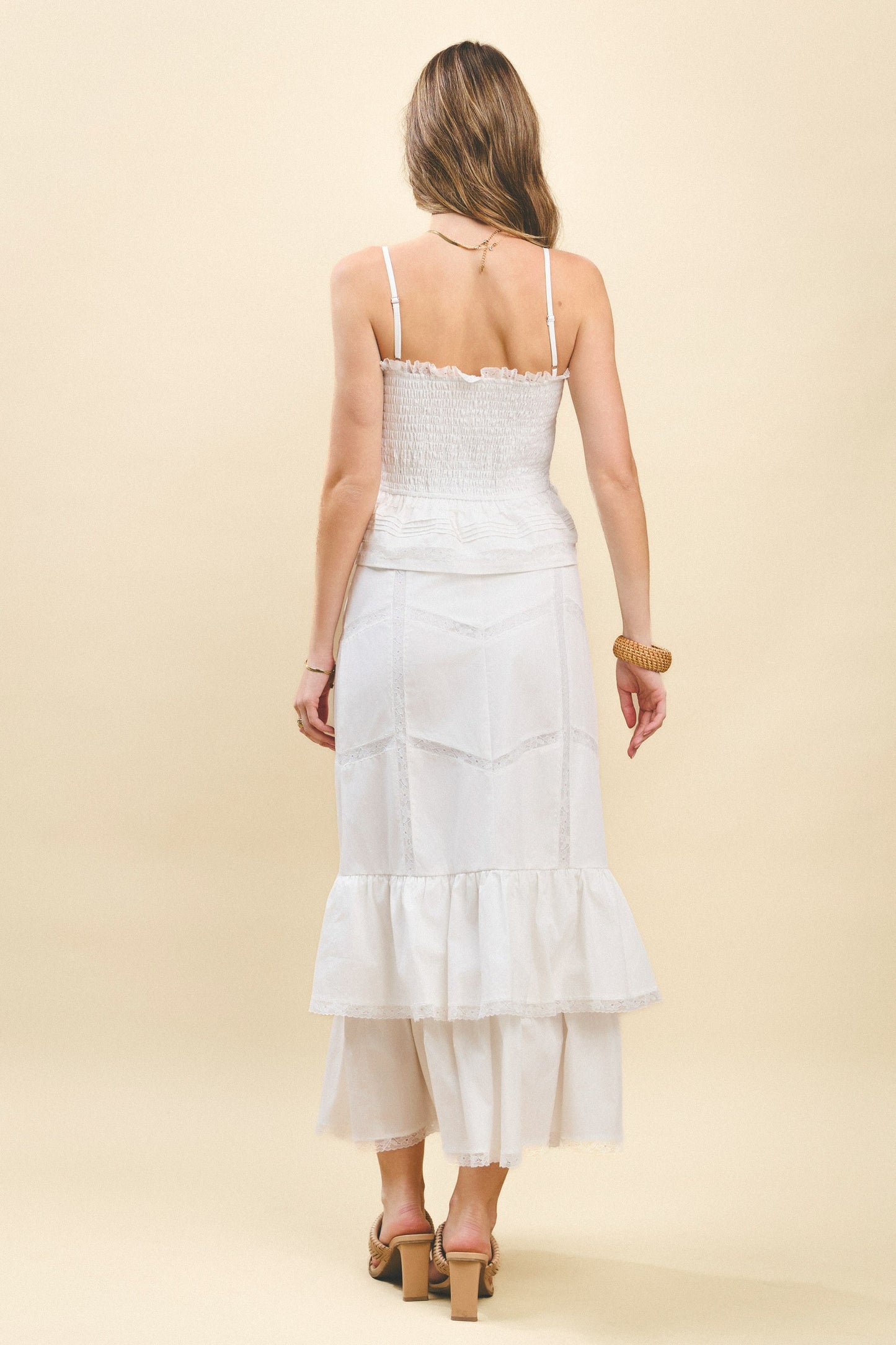White Lace Maxi Skirt
