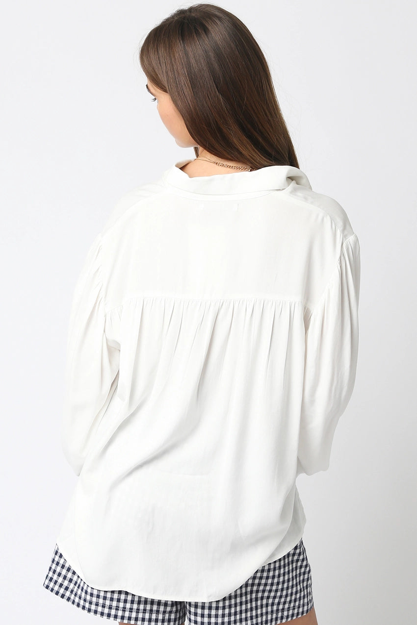White Relaxed Blouse