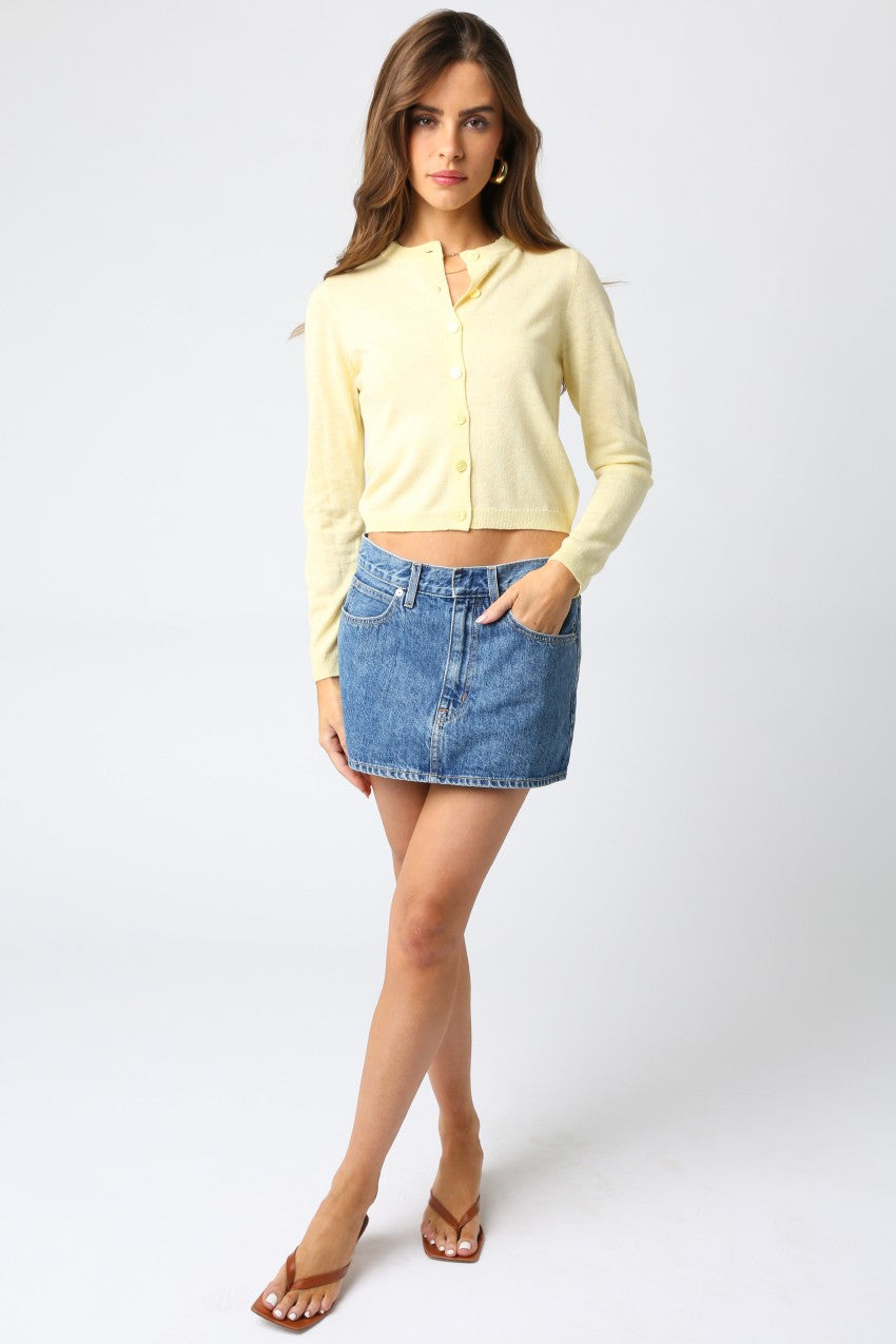 Yellow Lightweight Cardigan
