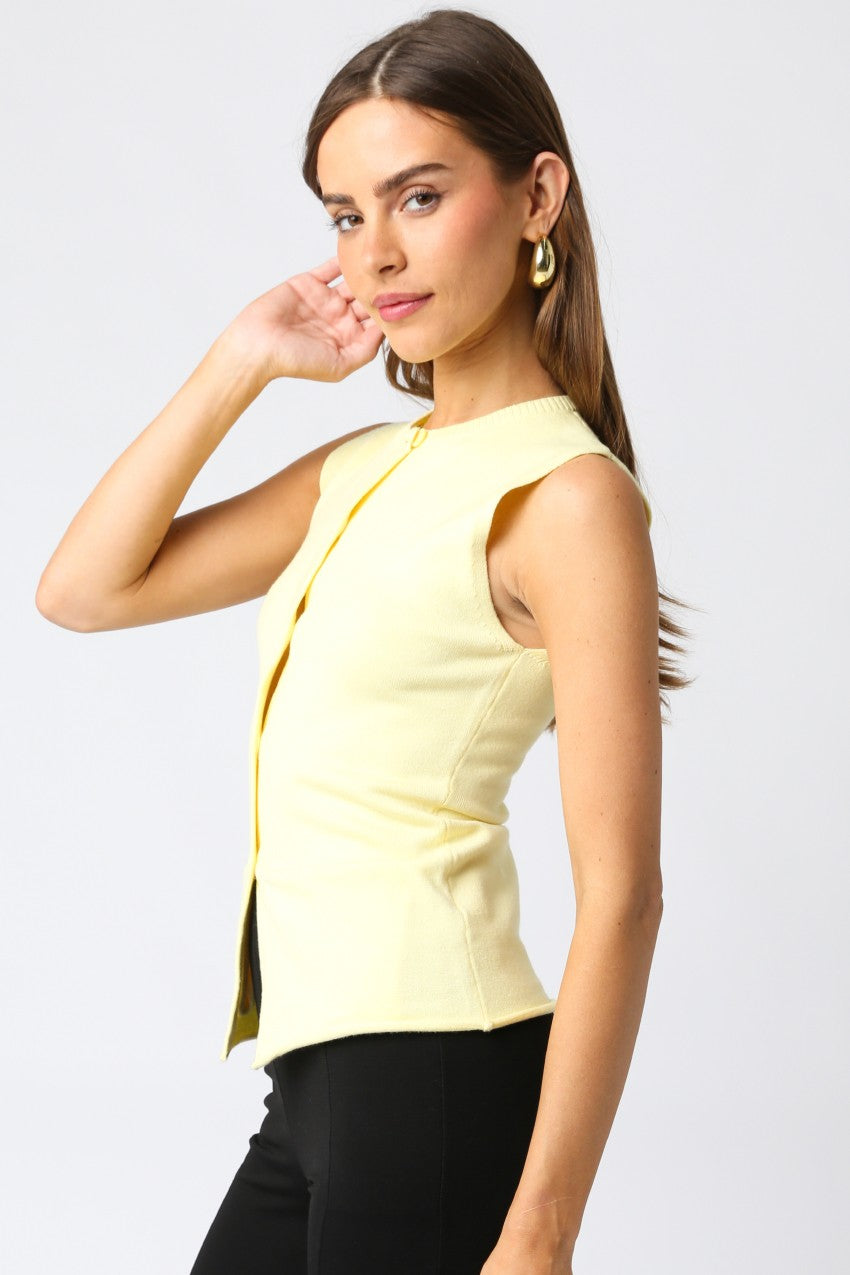 Yellow Sleeveless Vest
