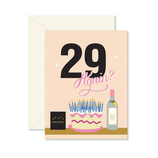 29 Again Birthday Card