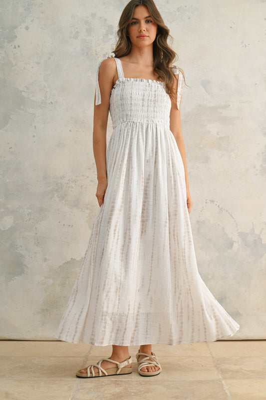 Brown Tie Dye Maxi