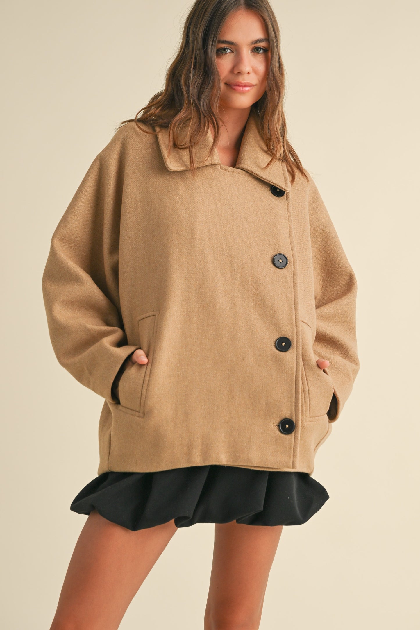 Camel Cape Style Coat