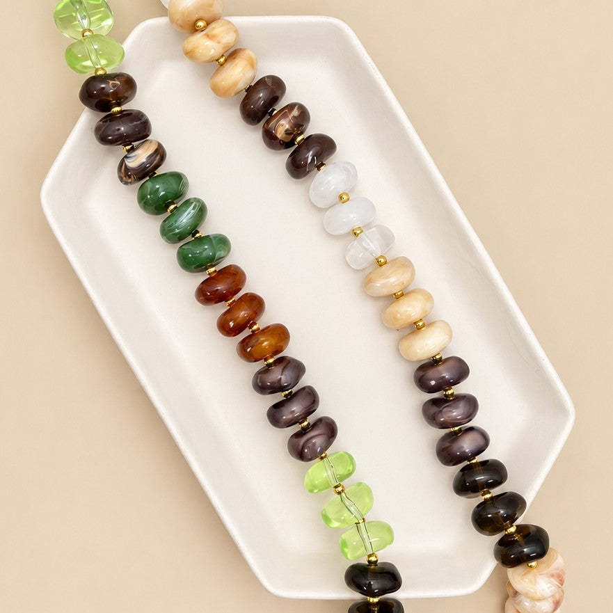 Fall Chunky Beaded Necklace