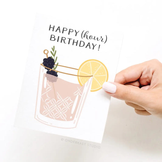 Happy Hour Birthday Card