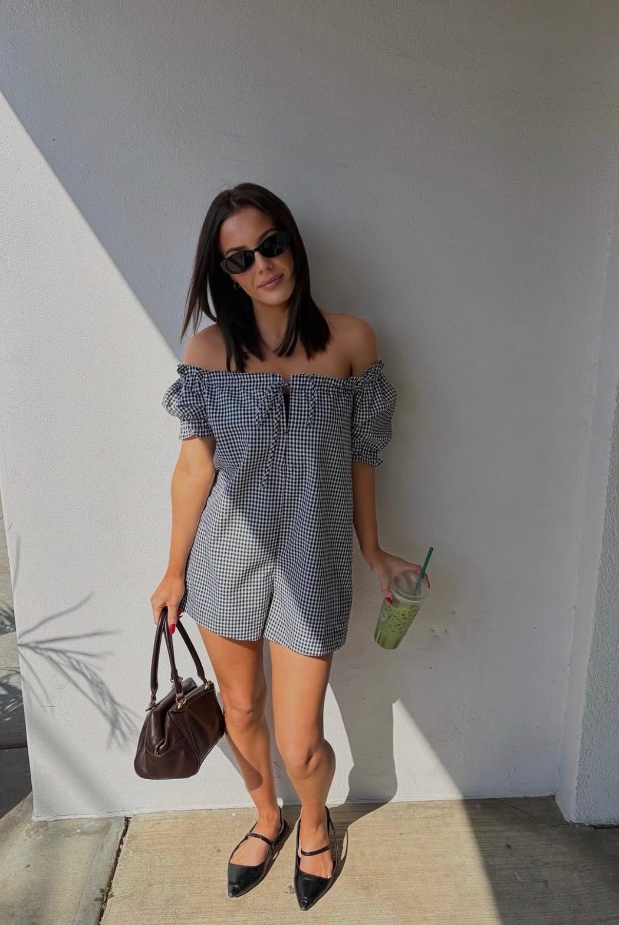 Kiley Gingham Romper