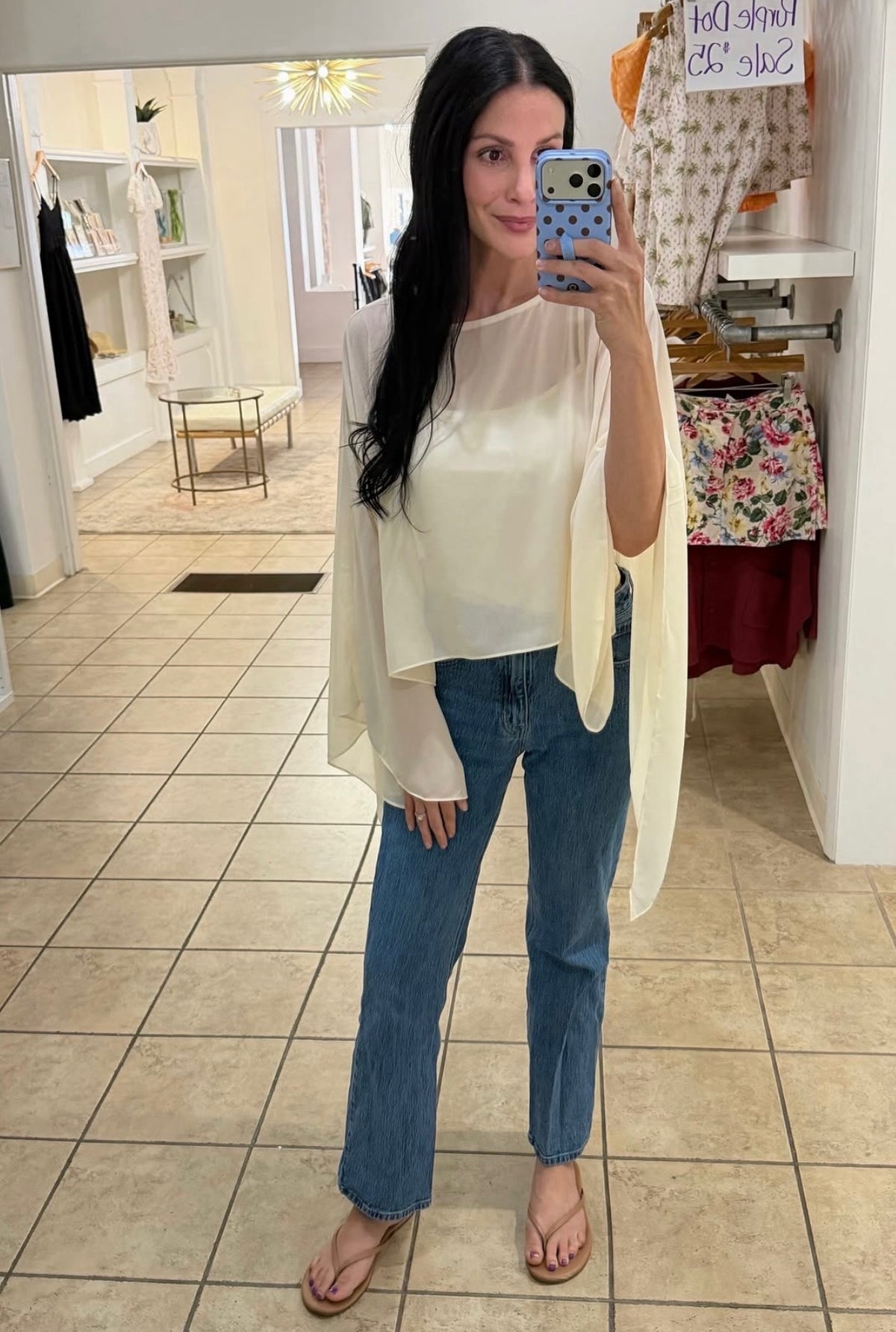 Chiffon Poncho Set