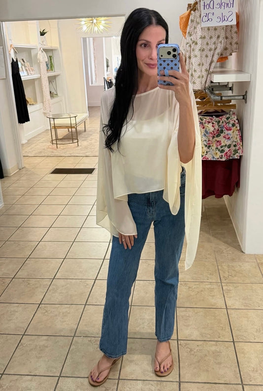 Chiffon Poncho Set