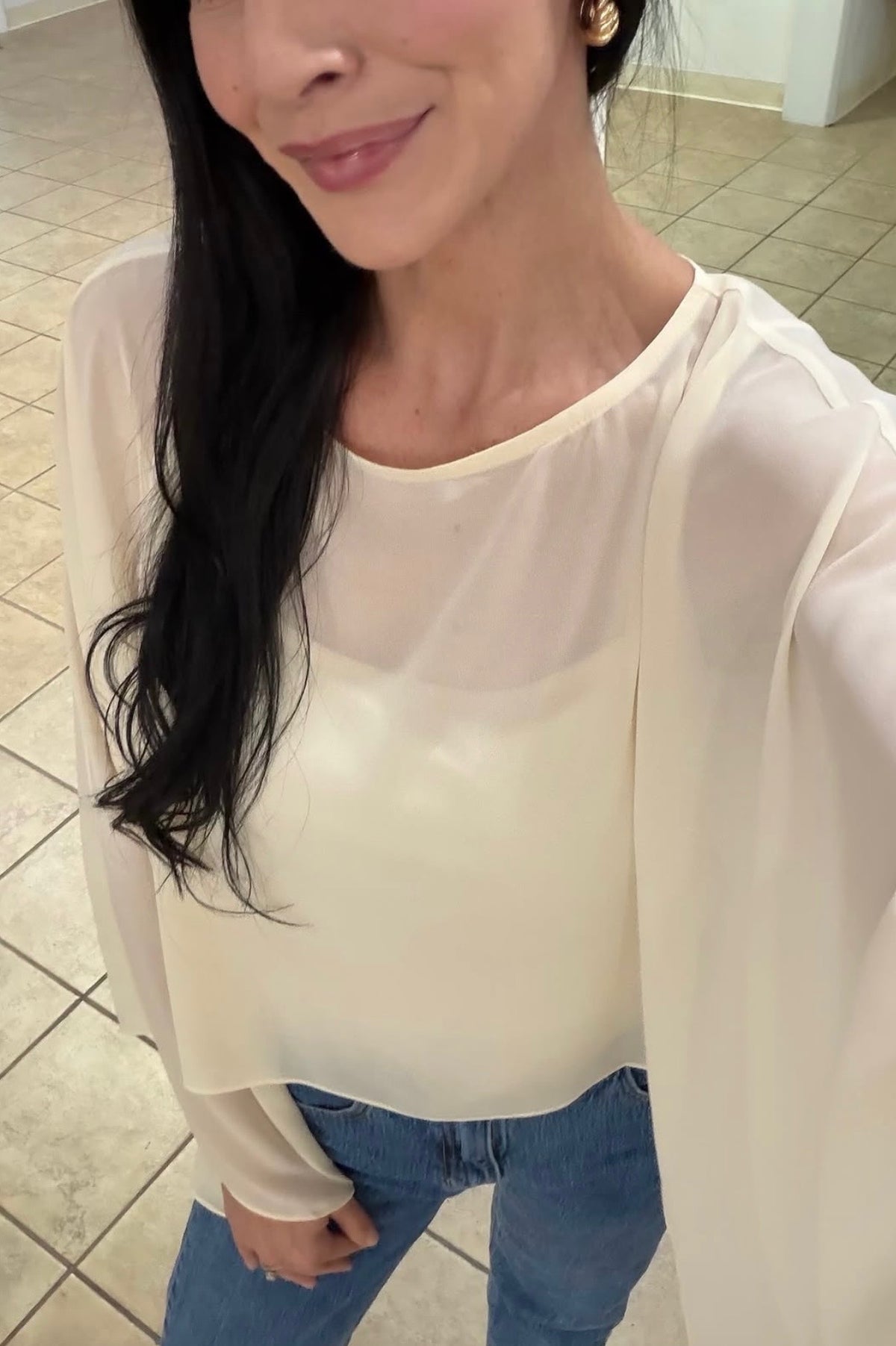 Chiffon Poncho Set