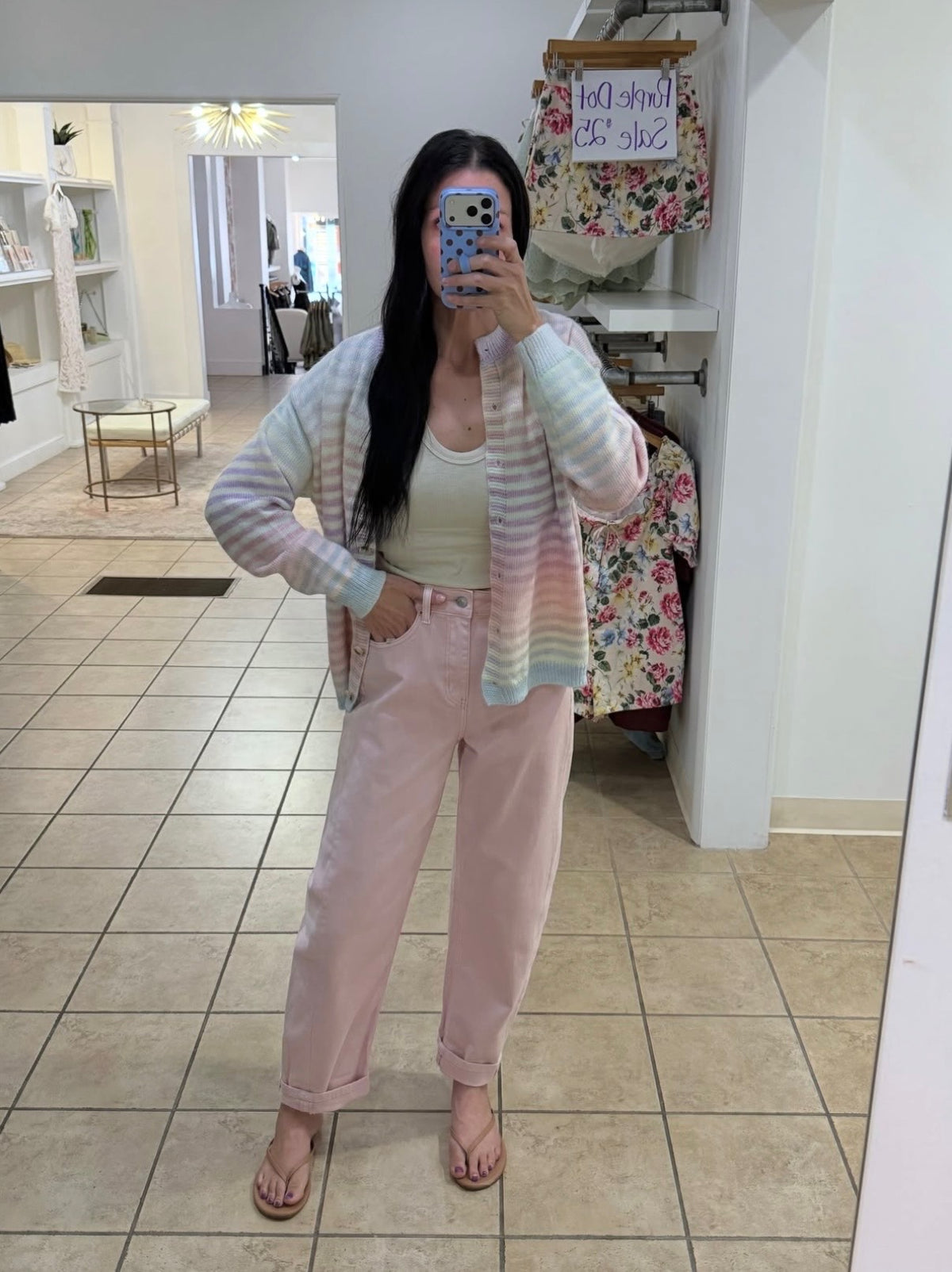 Cotton Candy Stripe Cardigan