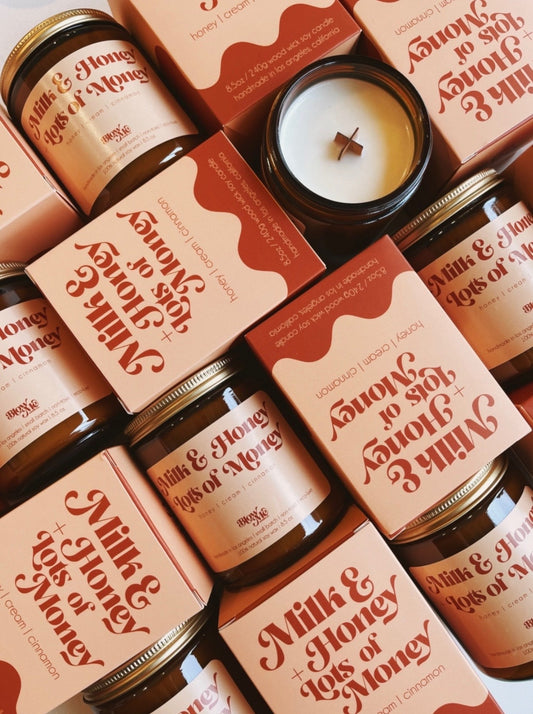 Milk & Honey 8oz. Soy Candle