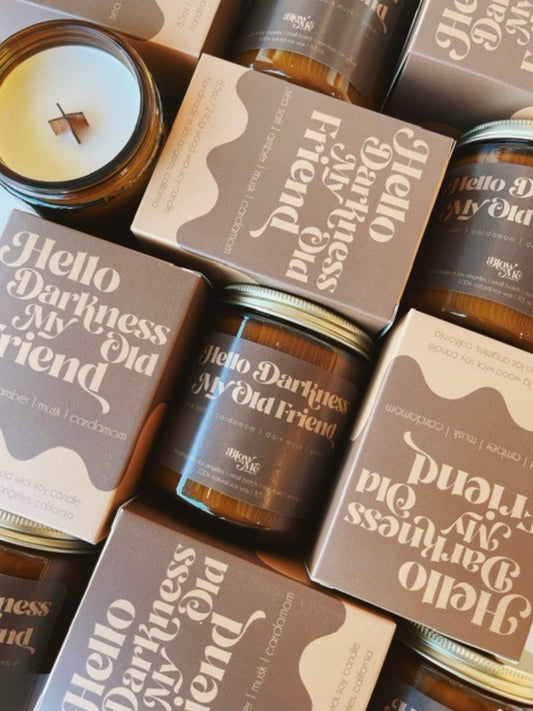 Hello Darkness 8oz Soy Candle