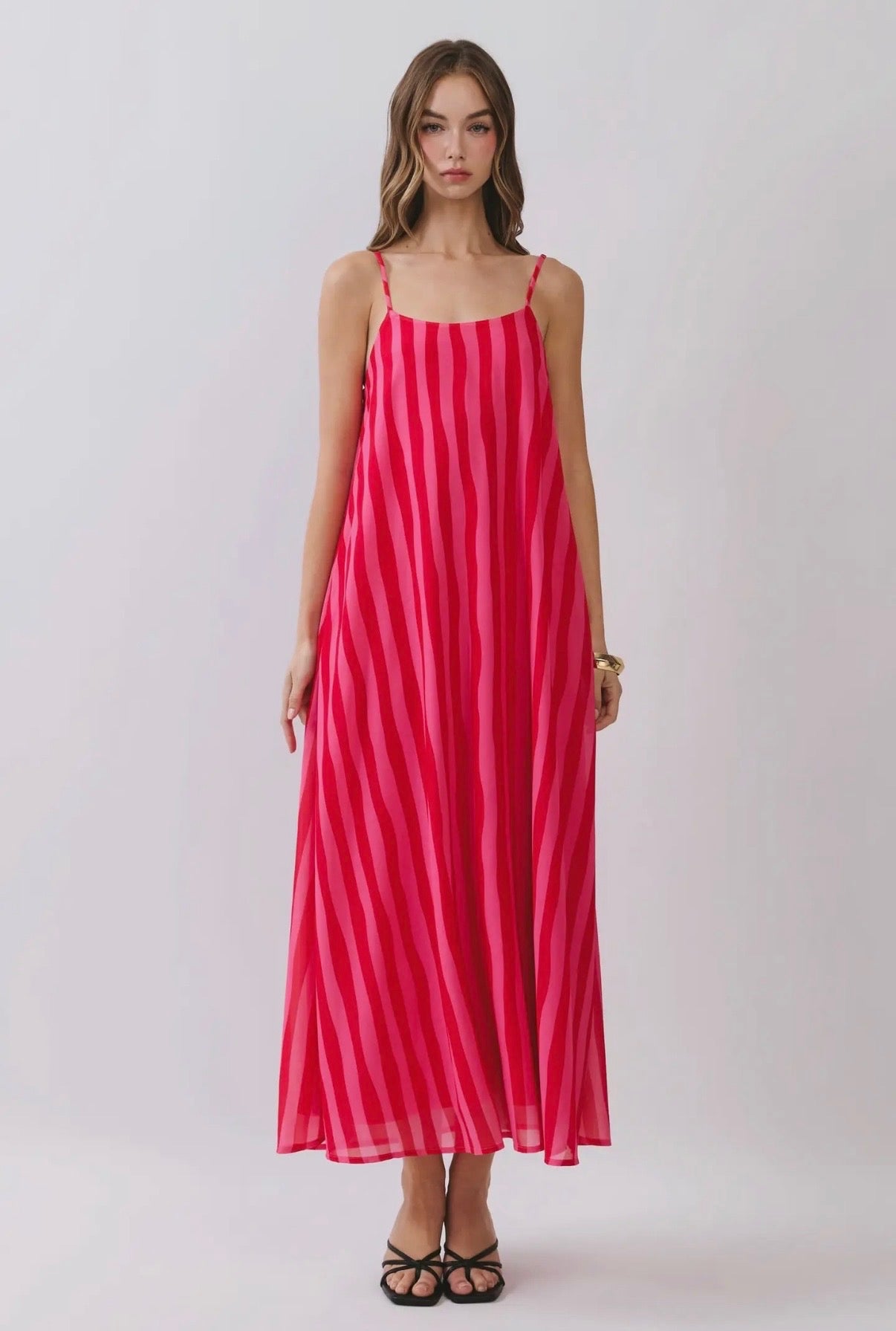 Fiesta Stripe Maxi Dress