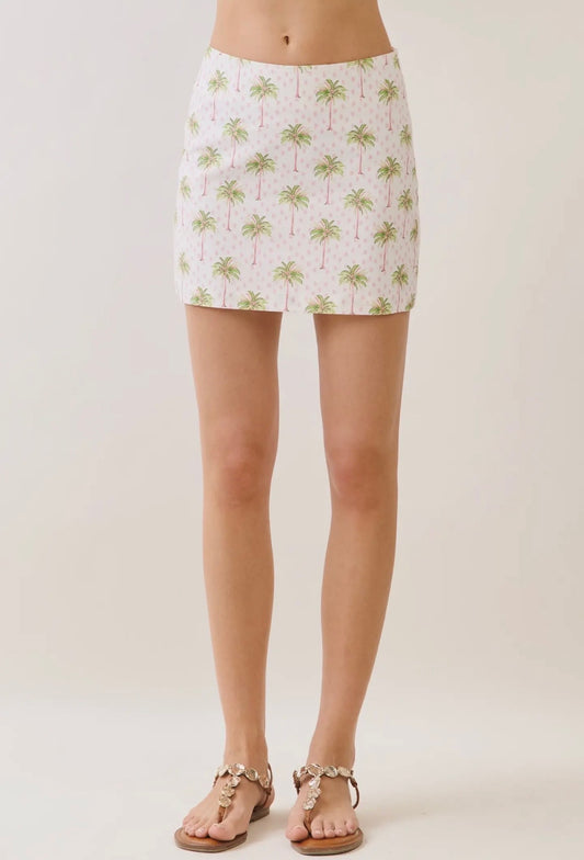 Palm Paradise Mini Skirt
