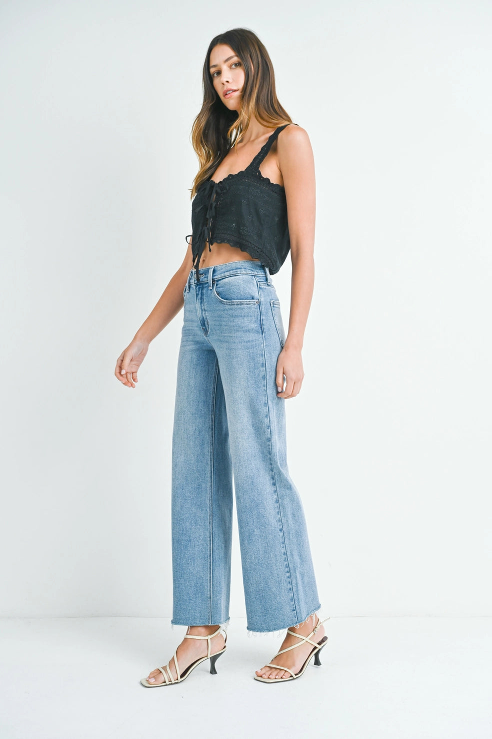 Long Length Wide Leg Jean