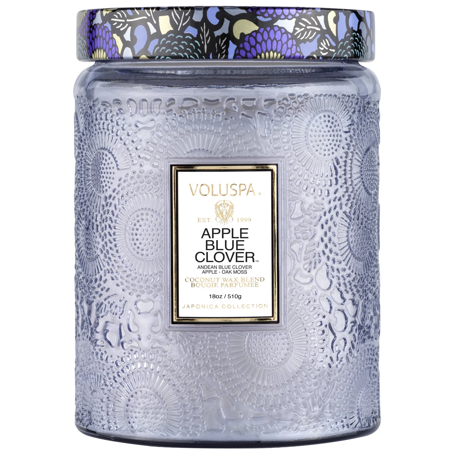 Apple Blue Clover Large Jar