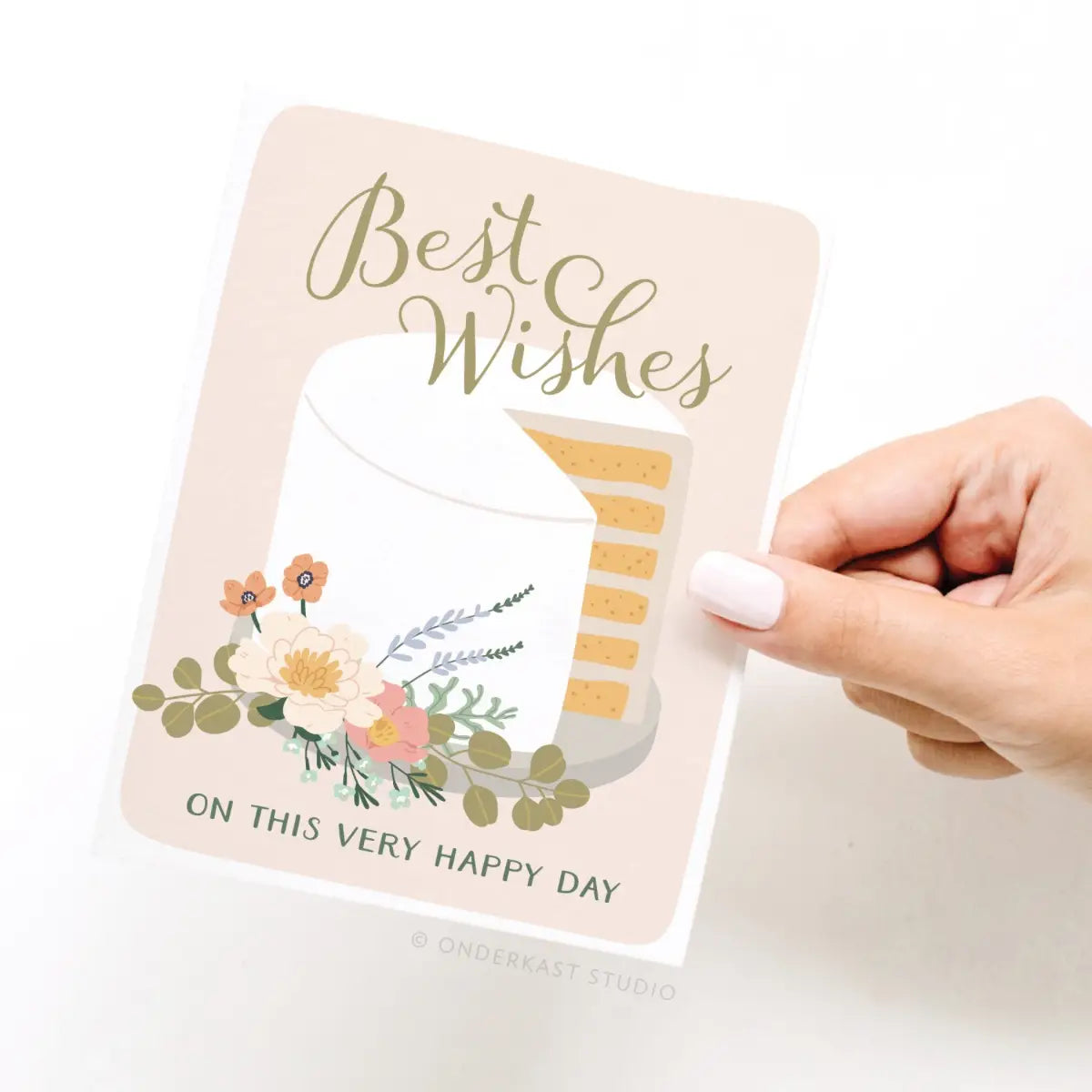 Best Wishes Cake Card