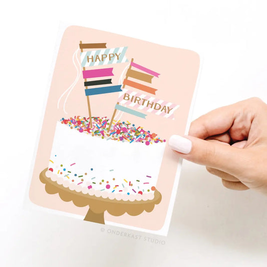 Sprinkle Cake Birthday Card